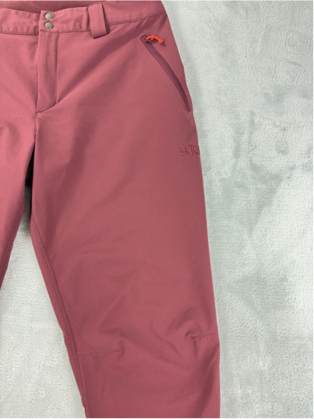 Rab Incline Pants Womens Small Red Matrix Qfv-02 Softshell Stretch Hiking - Picture 4 of 12